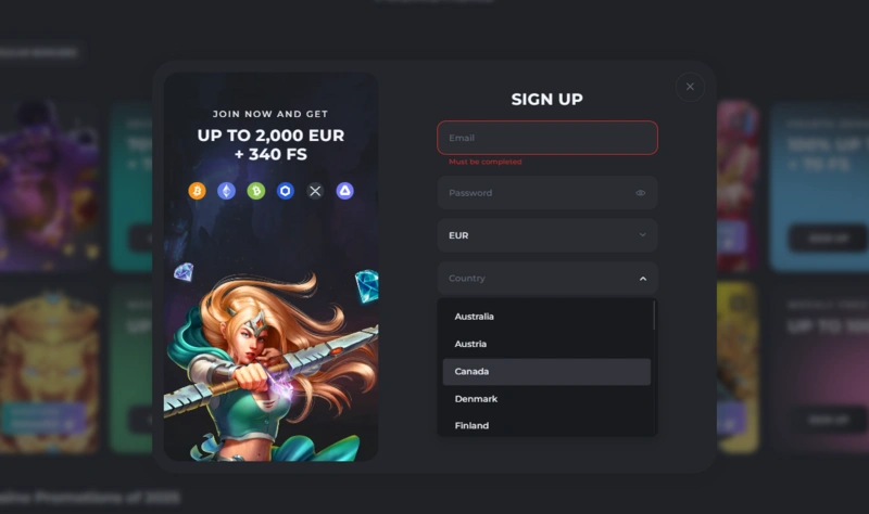 casinobello registration page